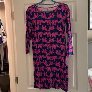 Lilly Pulitzer Marlowe Elephant Print Mini Dress